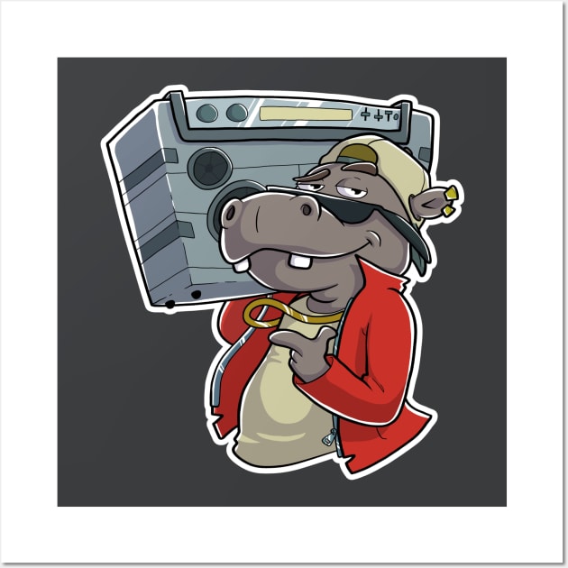 Hip Hippo Wall Art by going4pensive